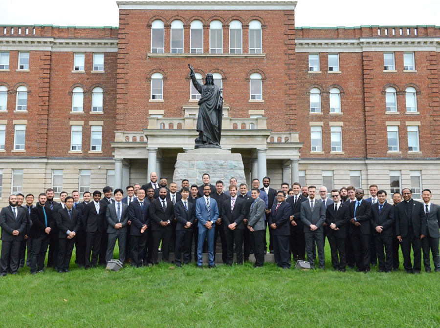Seminarians studying for the priesthood at St. Augustine's Seminary